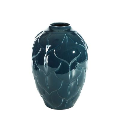 Váza BILL 2, 23x23x30 cm modrá