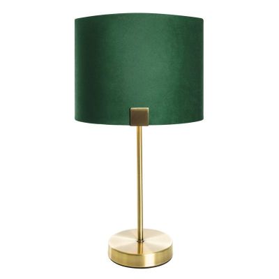 Stolná lampa EZRA so zamatovým tienidlom 27X27X46 zelená
