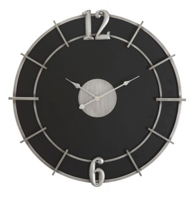 Nástenné hodiny SILVER GLAM, Q60x4,5cm
