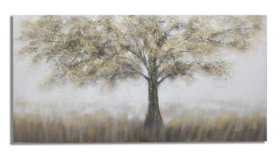 Obraz na plátne TREE DARK -A- 140x3,8x70cm