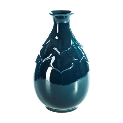 Váza BILL 3, 20x20x35 cm modrá